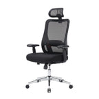Ergonomic office chair with adjustable features in a home office setting