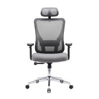 Ergonomic office chair with adjustable features in a home office setting